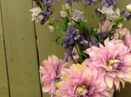 Foam- en zijdebloemen